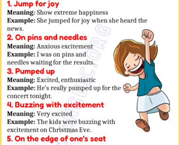 Learn 20 Expressions Related to Excitement