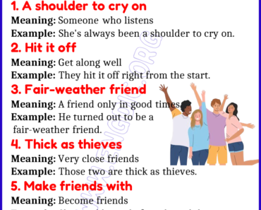 Learn 20 Expressions Related to Friendship