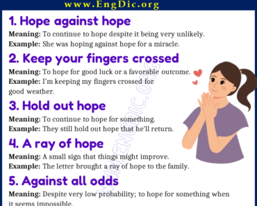 Learn 20 Expressions Related to Hope