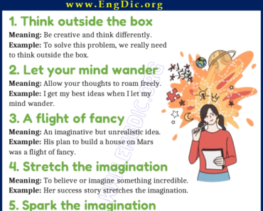 Learn 20 Expressions Related to Imagination