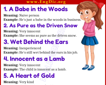 Learn 20 Expressions Related to Innocence