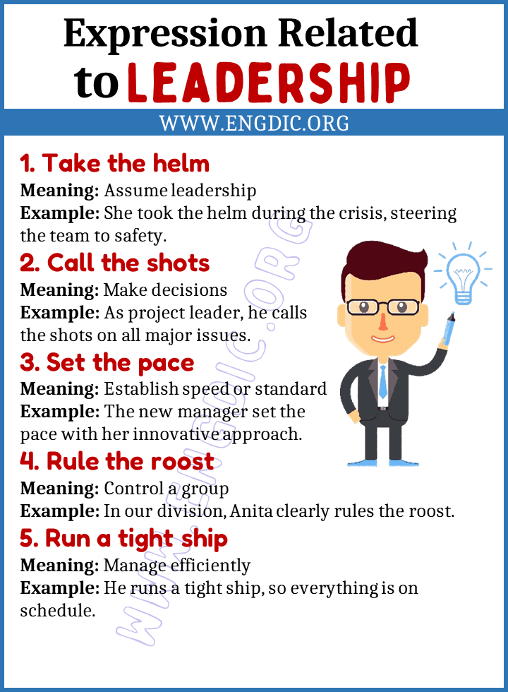 Expressions Related to Leadership