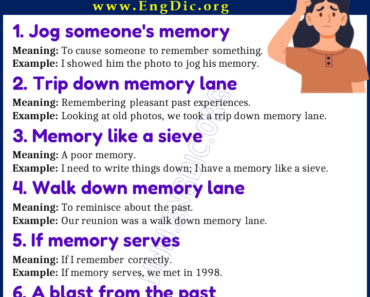 Learn 20 Expressions Related to Memory