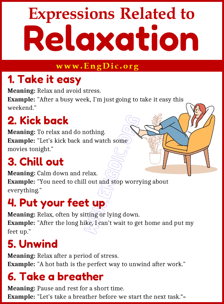 Expressions Related to Relaxation