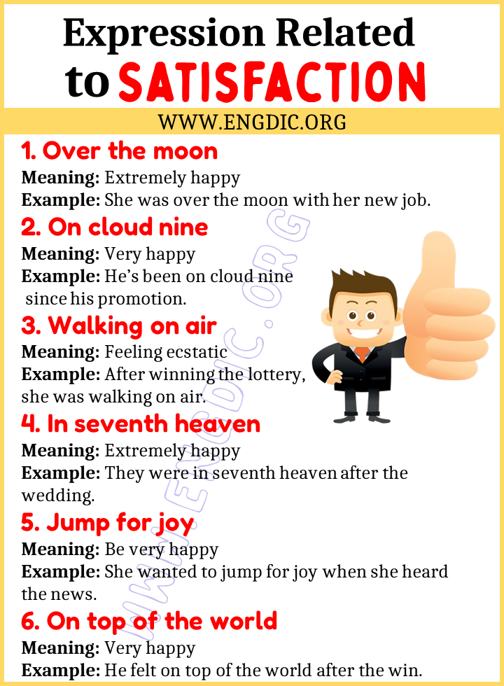 Expressions Related to Satisfaction