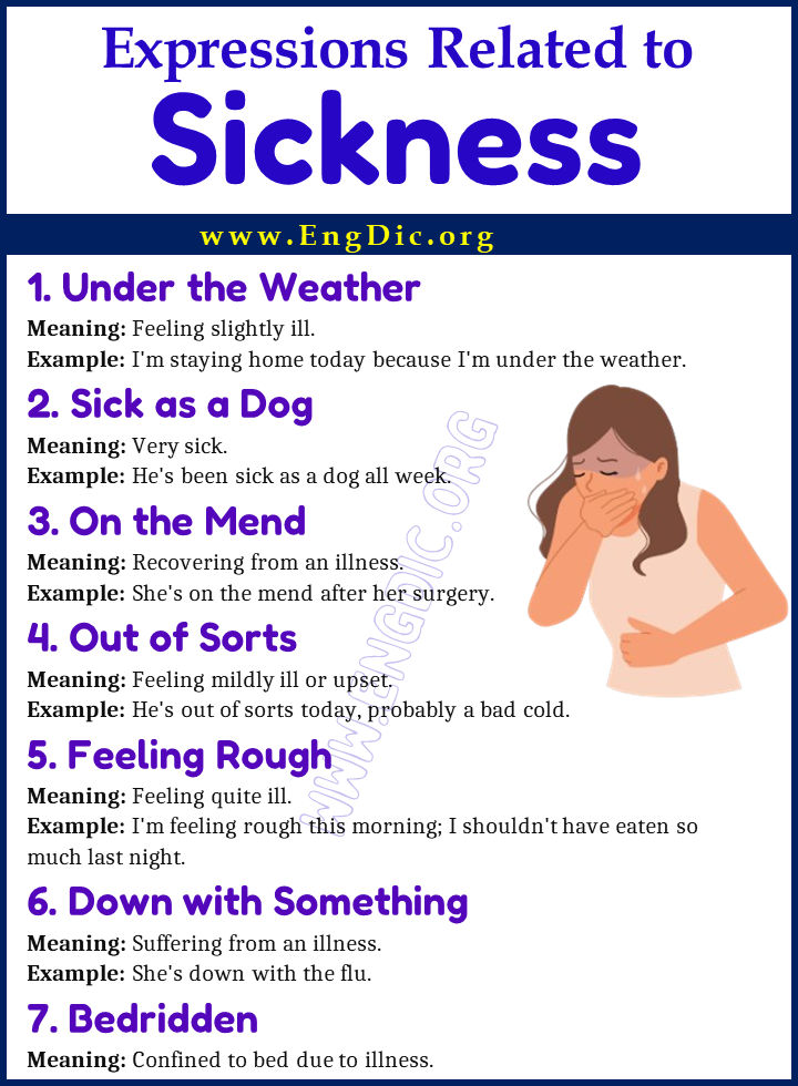 Expressions Related to Sickness