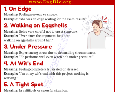 Learn 20 Expressions Related to Tension
