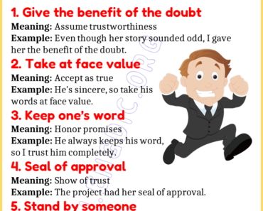 Learn 20 Expressions Related to Trust