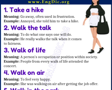 20 Expressions Related to Walking Somewhere