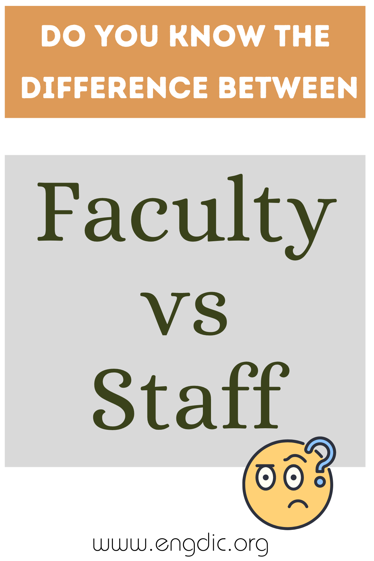 Faculty vs Staff