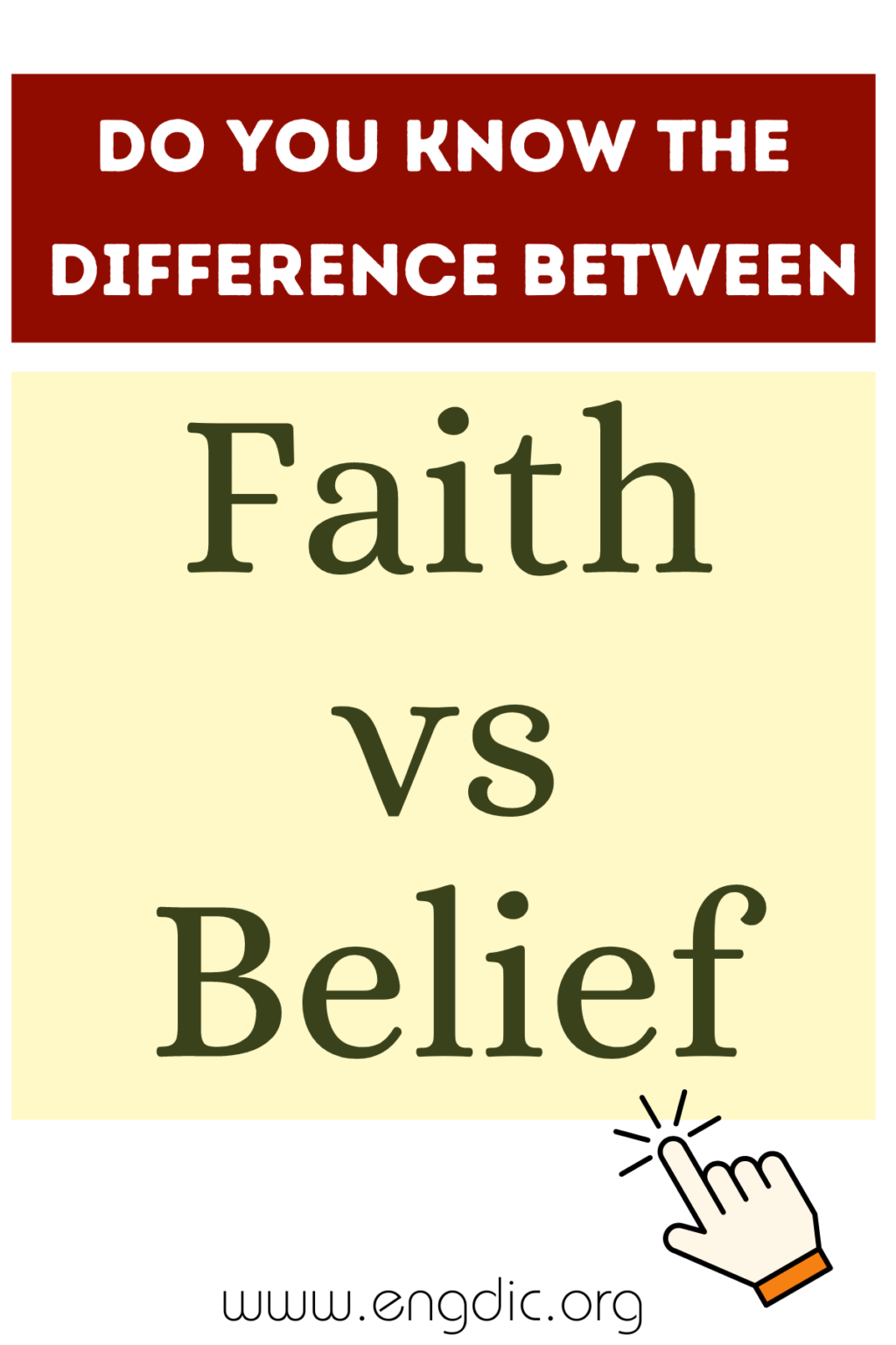 Faith vs Belief (What's the Difference?) - EngDic