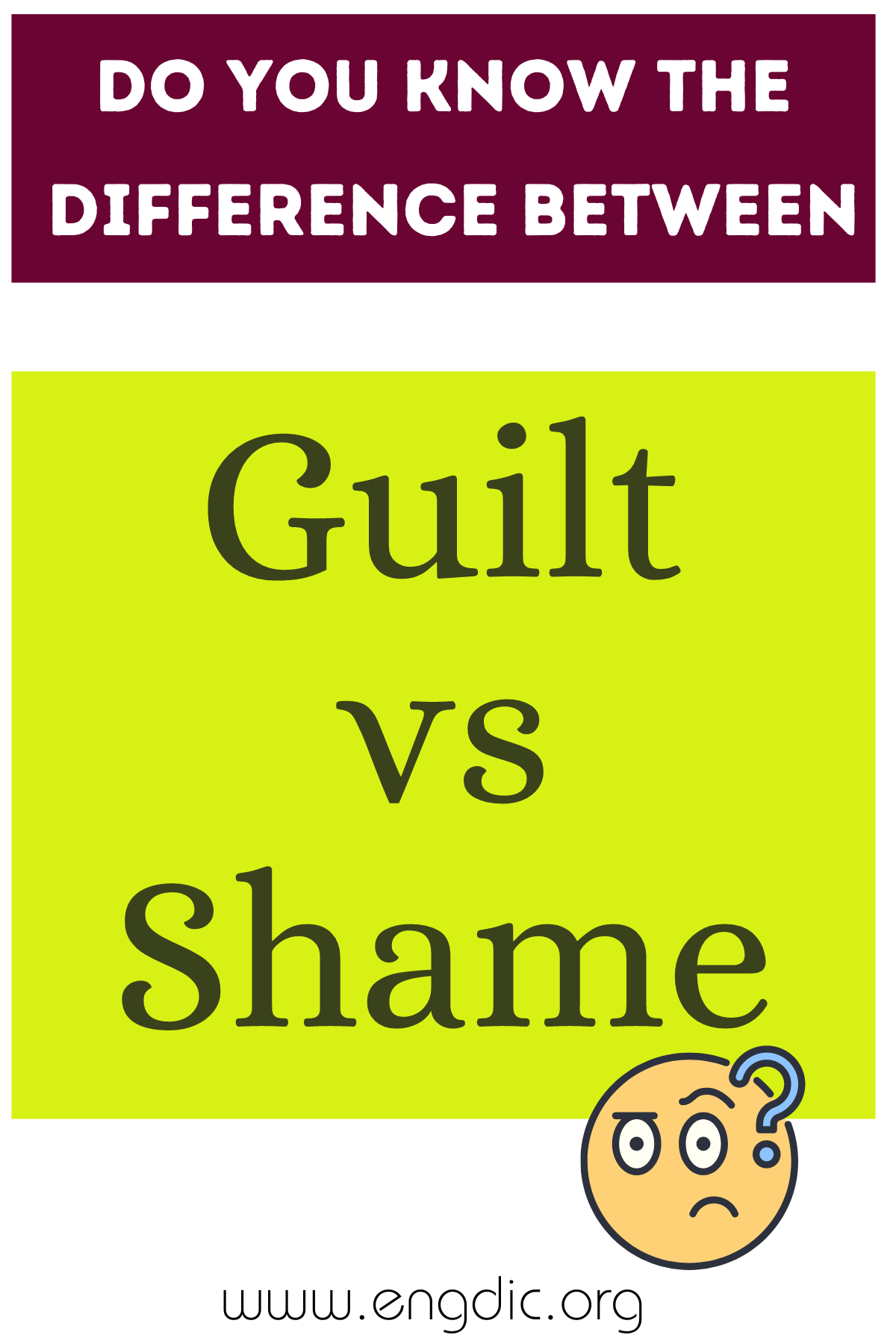 Guilt vs Shame