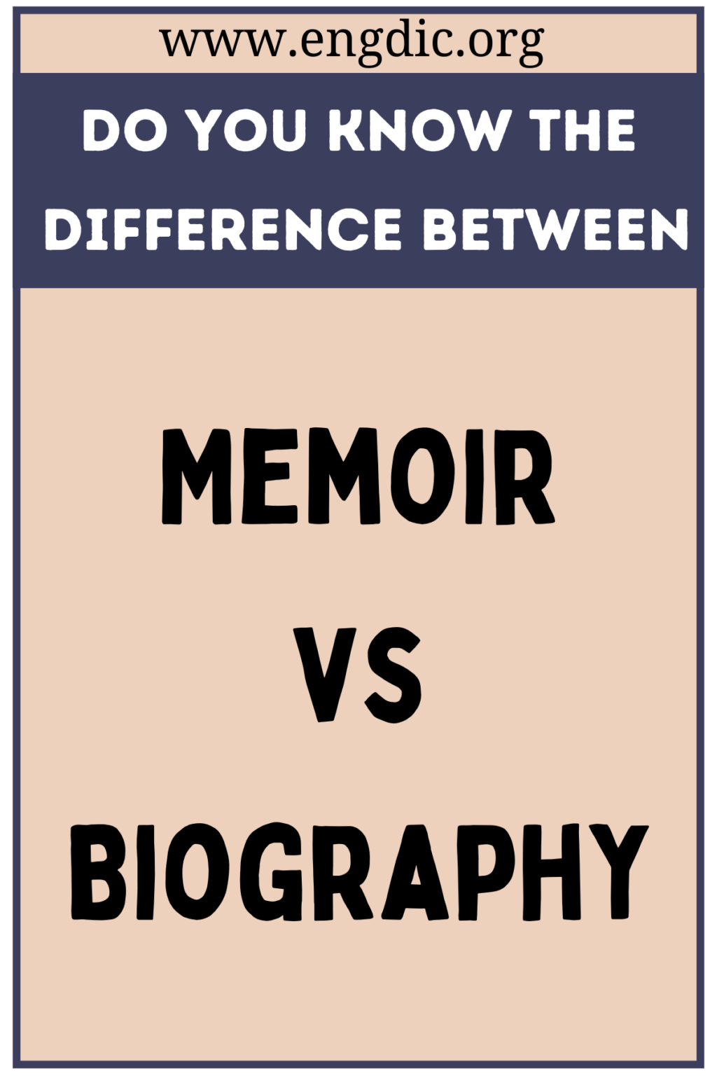 define memoir vs biography