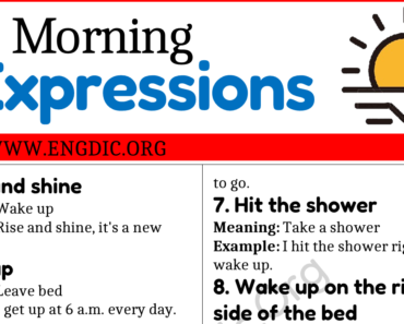 Learn 30 Morning Expressions in English