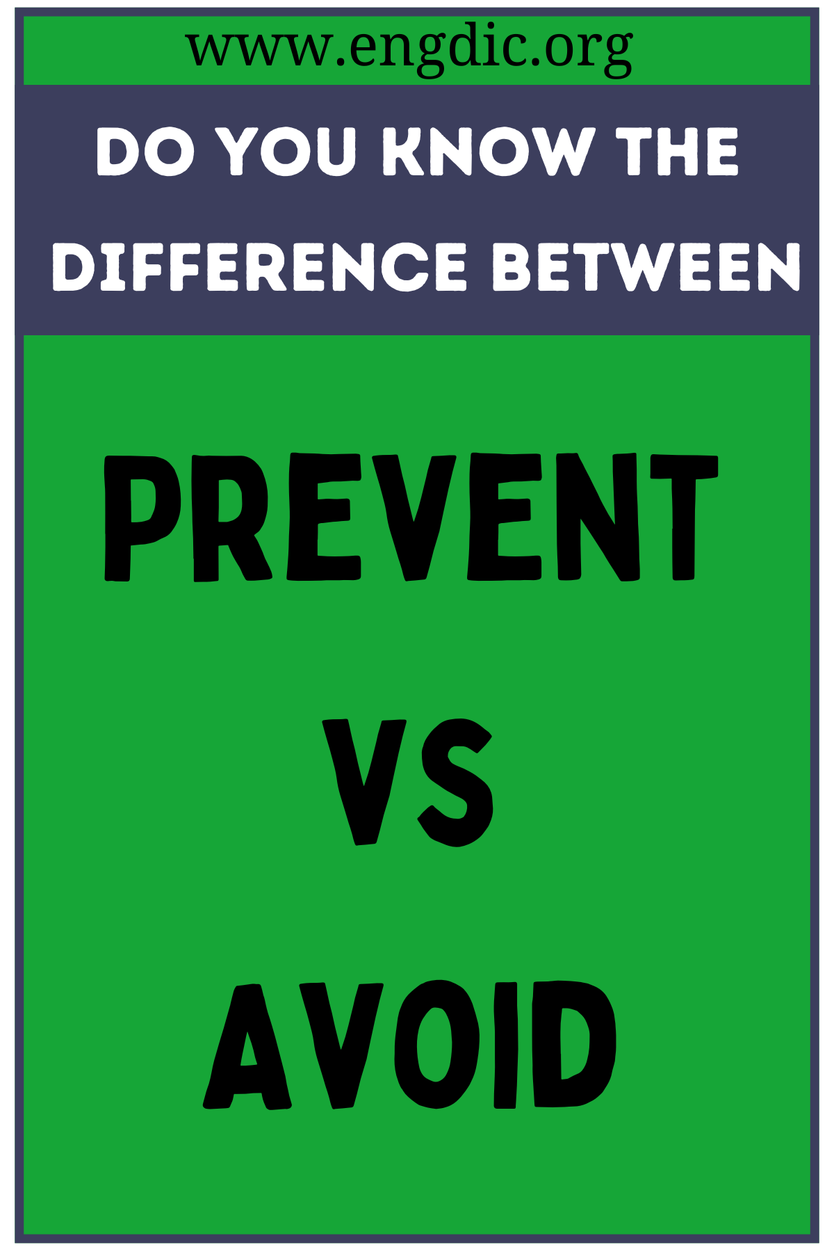 Prevent vs Avoid