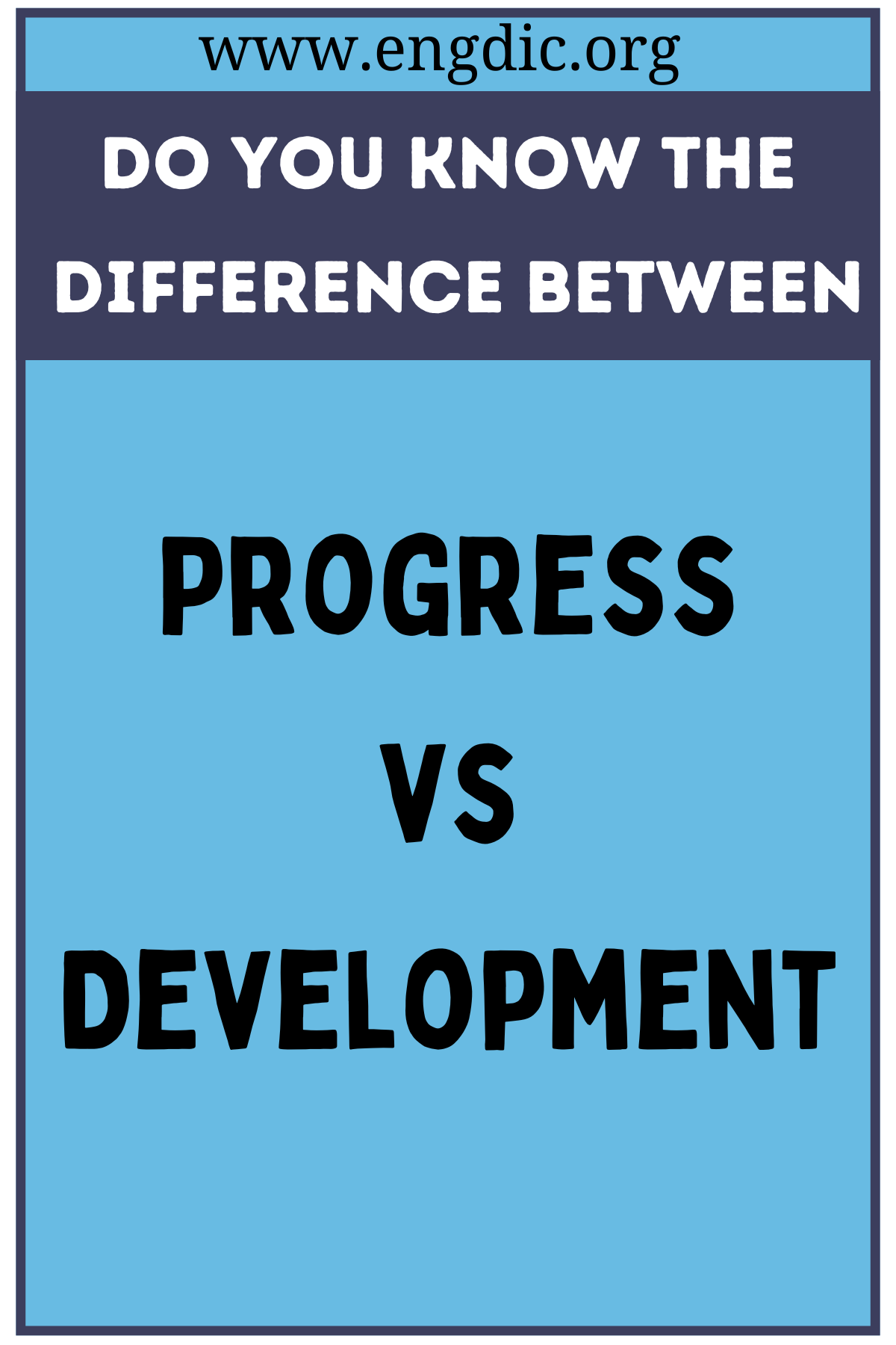 Progress vs Development