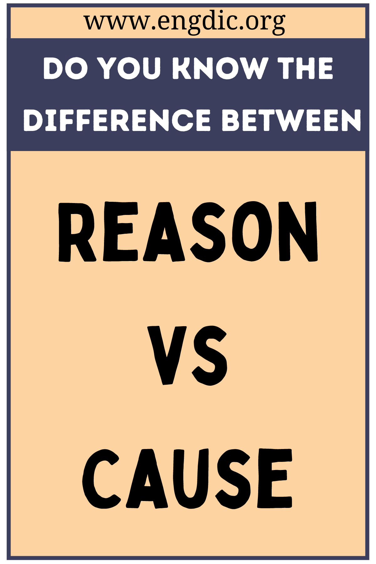Reason vs Cause