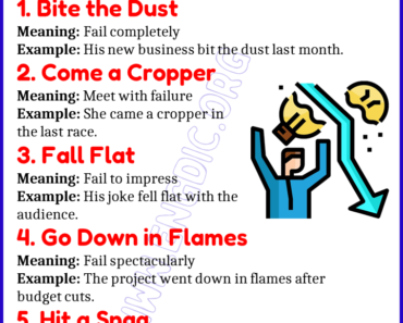 Learn 20 Expressions Related to Failure